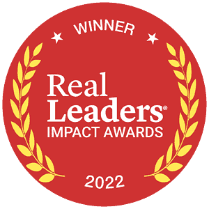 Real Leaders Impact Awards Badge 2022