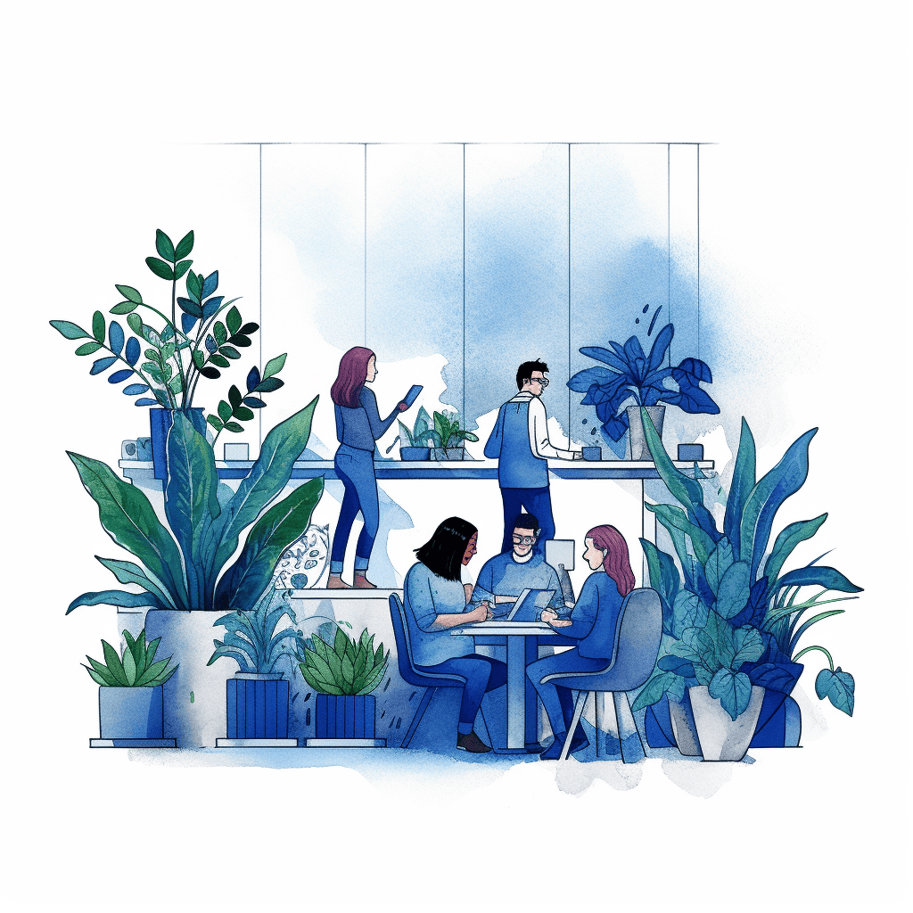 Illustration of people grouped and lots of plants, included in the post to better serve your community.