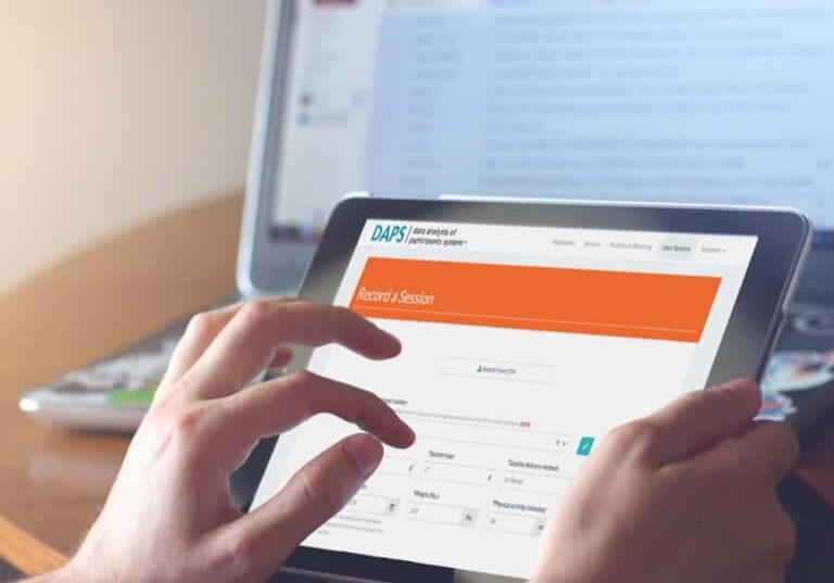The AADE platform being used on a tablet device to showcase supported browsers