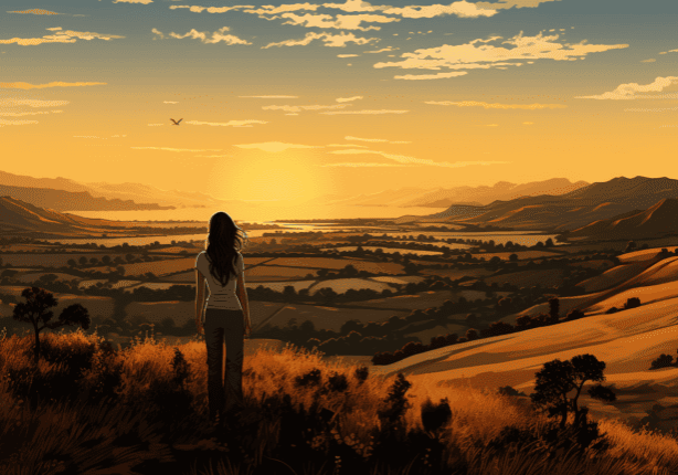 Nonprofit Storytelling - image of a woman looking out at a horizon